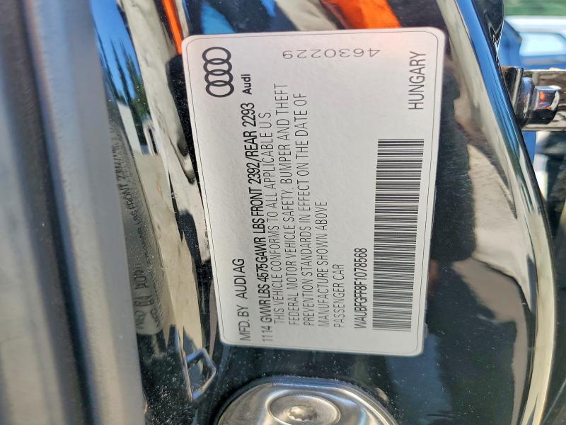 2015 Audi A3 მანქანა იყიდება აუქციონზე, vin: WAUBFGFF8F1078568, აუქციონის ნომერი: 62330526