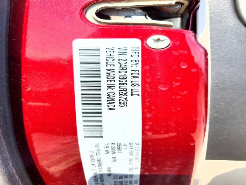 Продаж на аукціоні авто 2020 Chrysler Pacifica, vin: 2C4RC1BG6LR287255, номер лоту: 63559296