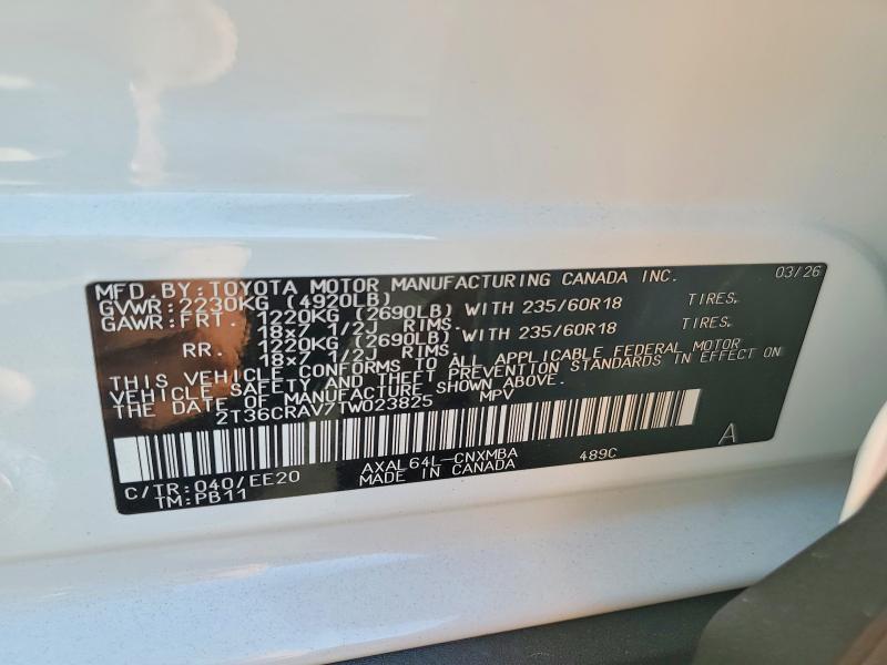 Продажа на аукционе авто 2026 Toyota Rav4, vin: 2T36CRAV7TW023825, номер лота: 61369346