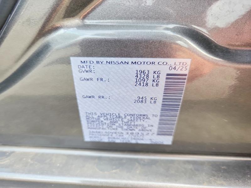 63034796 :رقم المزاد ، 1N4BL4DV8SN389527 vin ، 2025 Nissan Altima مزاد بيع