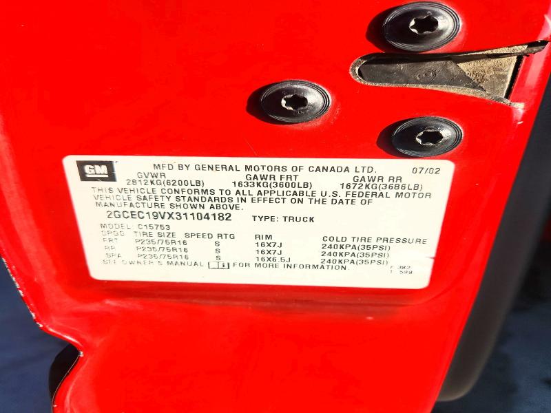 63251536 :رقم المزاد ، 2GCEC19VX31104182 vin ، 2003 Chevrolet Silverado مزاد بيع
