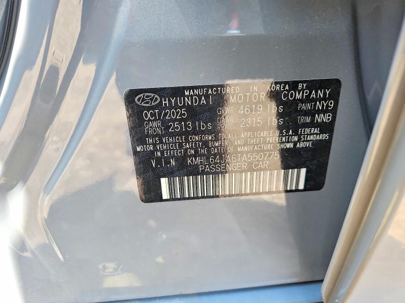 Aukcja sprzedaży 2026 Hyundai Sonata, vin: KMHL64JA6TA550775, numer aukcji: 60878146