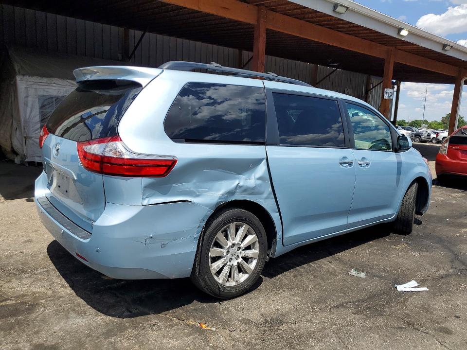 2015 Toyota Sienna მანქანა იყიდება აუქციონზე, vin: 5TDDK3DC3FS108460, აუქციონის ნომერი: 61810666