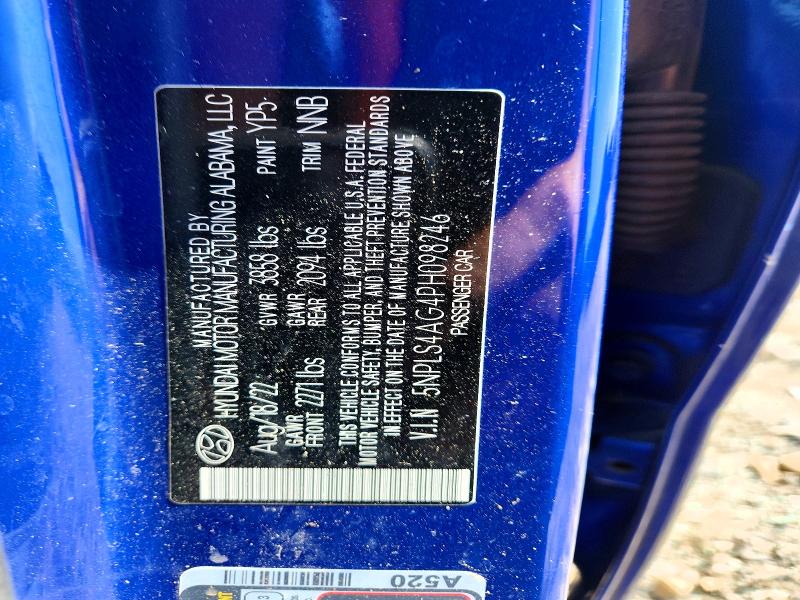 Продаж на аукціоні авто 2023 Hyundai Elantra, vin: 5NPLS4AG4PH098246, номер лоту: 60160966