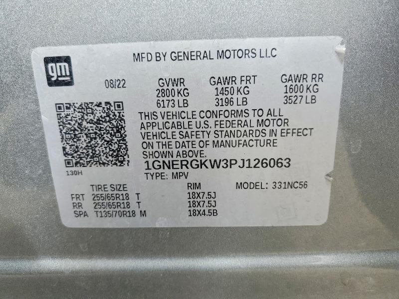 Продажа на аукционе авто 2023 Chevrolet Traverse, vin: 1GNERGKW3PJ126063, номер лота: 61794886