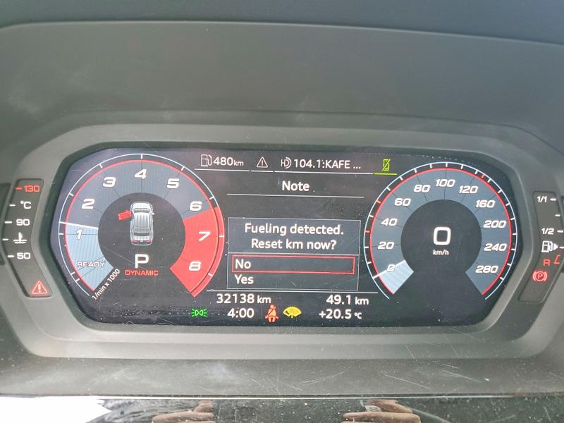 2025 Audi A3 მანქანა იყიდება აუქციონზე, vin: WAULUCGY4SA121994, აუქციონის ნომერი: 60108266