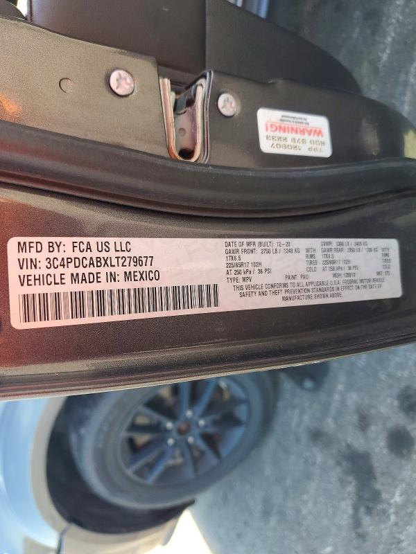 Продажа на аукционе авто 2020 Dodge Journey, vin: 3C4PDCABXLT279677, номер лота: 59286866