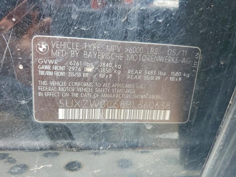 Aukcja sprzedaży 2011 Bmw X5, vin: 5UXZW0C58BL660638, numer aukcji: 62671866