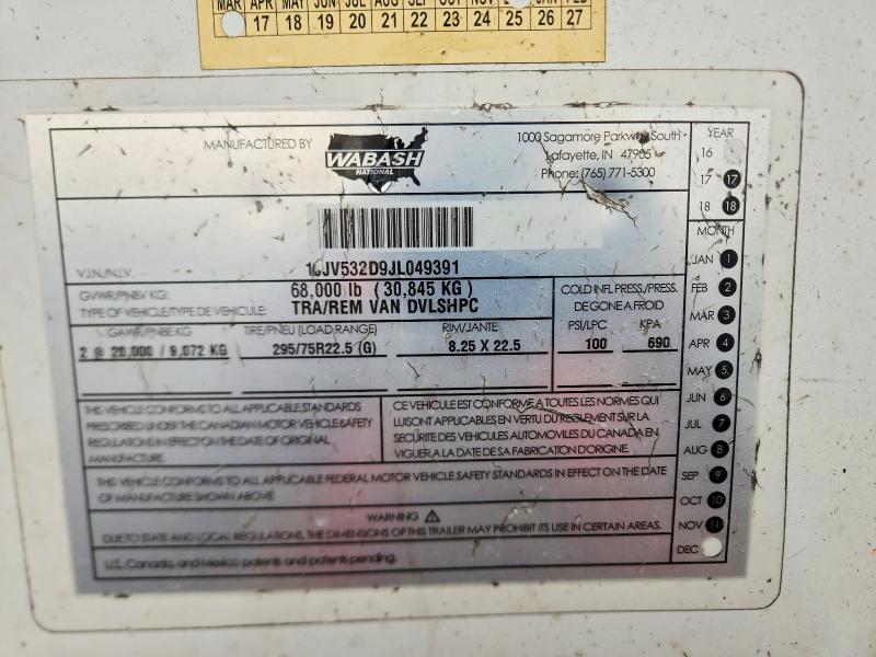 Продажа на аукционе авто 2018 Wasbash Trailers, vin: 1JJV532D9JL049391, номер лота: 62959146