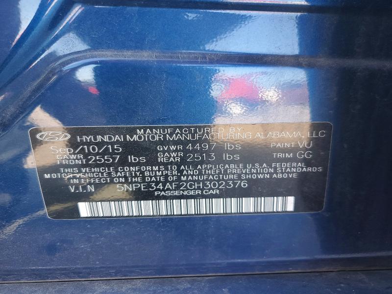 Продажа на аукционе авто 2016 Hyundai Sonata, vin: 5NPE34AF2GH302376, номер лота: 63384346