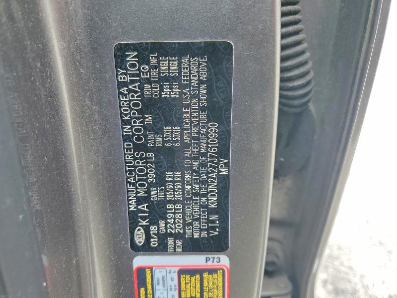 Aukcja sprzedaży 2018 Kia Soul, vin: KNDJN2A27J7610990, numer aukcji: 60963346