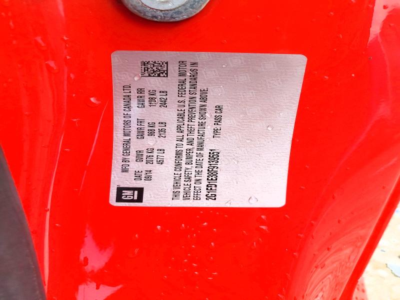 Продаж на аукціоні авто 2015 Chevrolet Camaro, vin: 2G1FD1E38F9139551, номер лоту: 59871336