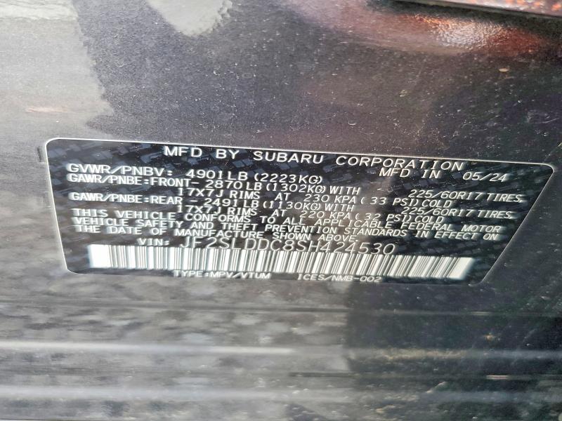 Aukcja sprzedaży 2025 Subaru Forester, vin: JF2SLDDC8SH424530, numer aukcji: 60501256