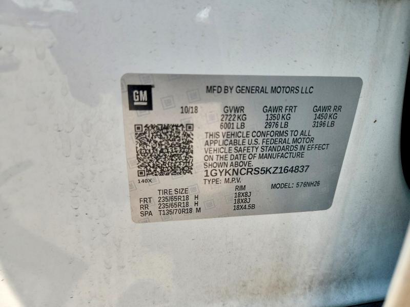 Продаж на аукціоні авто 2019 Cadillac Xt5, vin: 1GYKNCRS5KZ164837, номер лоту: 63035216