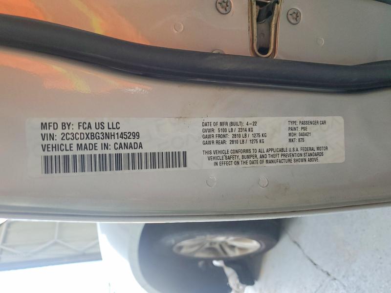 Продаж на аукціоні авто 2022 Dodge Charger, vin: 2C3CDXBG3NH145299, номер лоту: 59689606