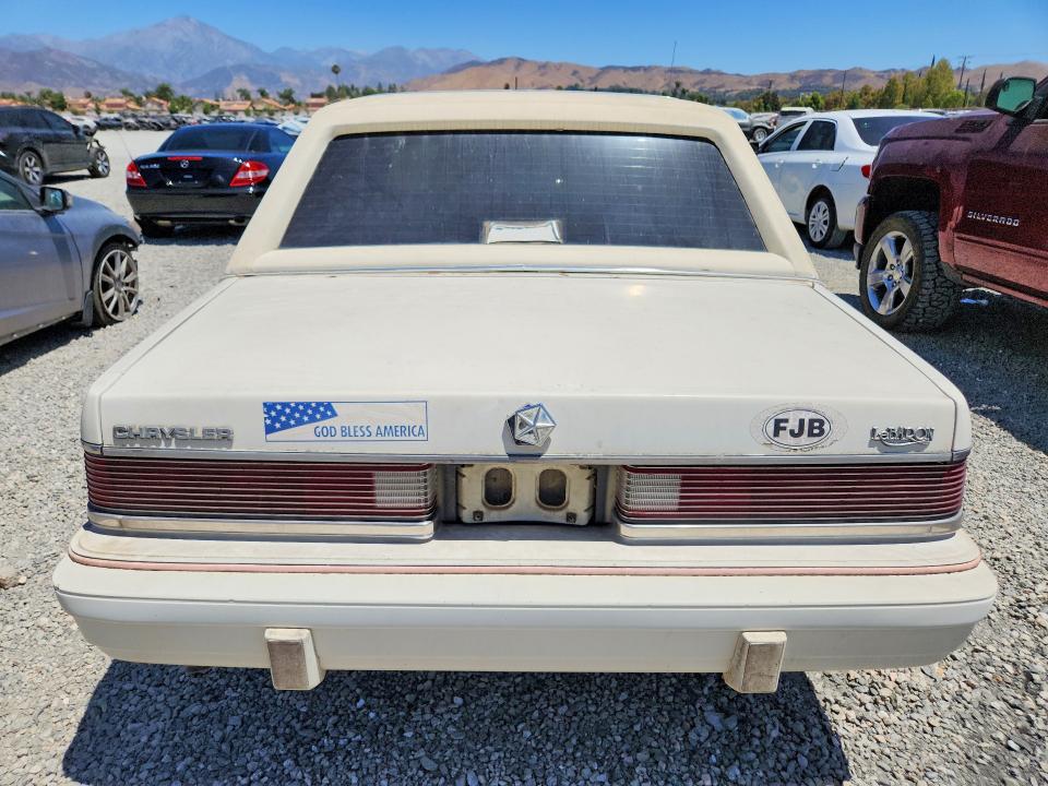 Продажа на аукционе авто 1987 Chrysler Lebaron, vin: 1C3BC56D7HF168495, номер лота: 63082466