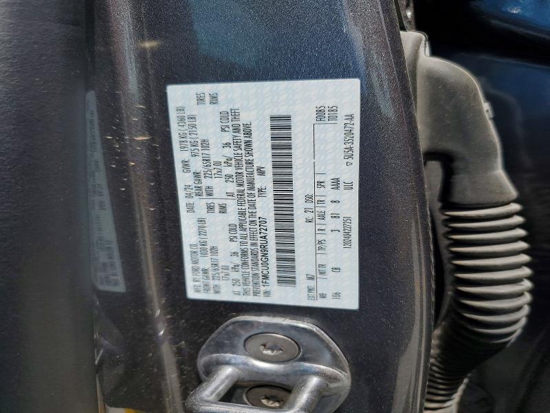 60855276 :رقم المزاد ، 1FMCU0GN9RUA72707 vin ، 2024 Ford Escape مزاد بيع
