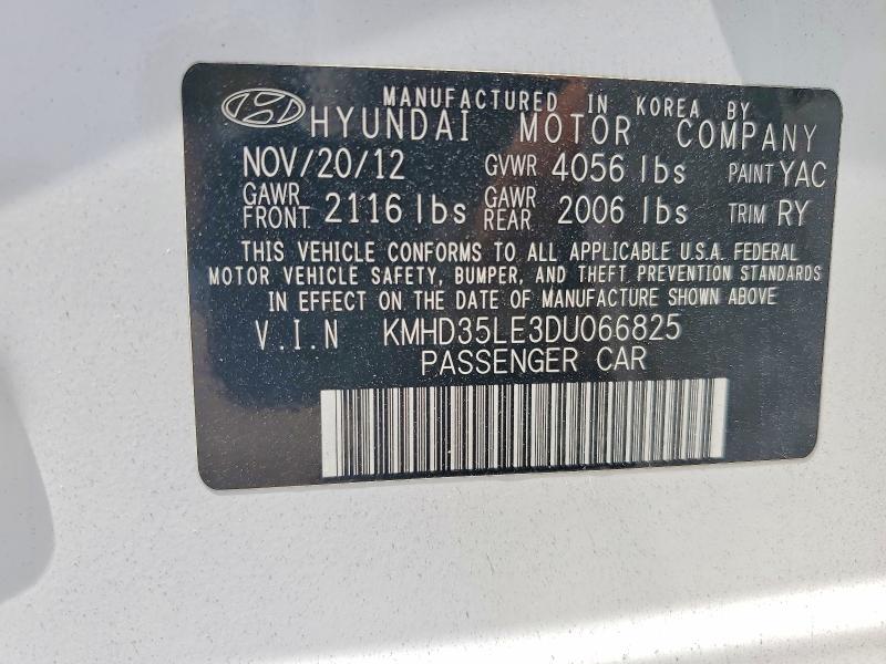 Продажа на аукционе авто 2013 Hyundai Elantra Gt, vin: KMHD35LE3DU066825, номер лота: 61476686