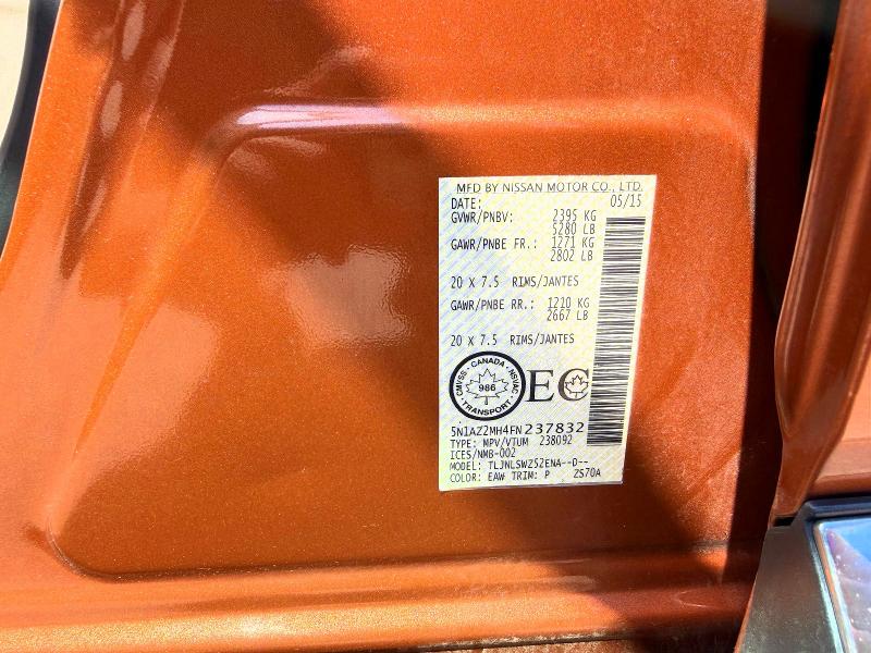 Продажа на аукционе авто 2015 Nissan Murano, vin: 5N1AZ2MH4FN237832, номер лота: 60866976