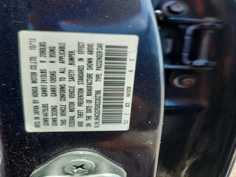 Aukcja sprzedaży 2014 Acura Tsx, vin: JH4CU2F6XEC002786, numer aukcji: 60220926