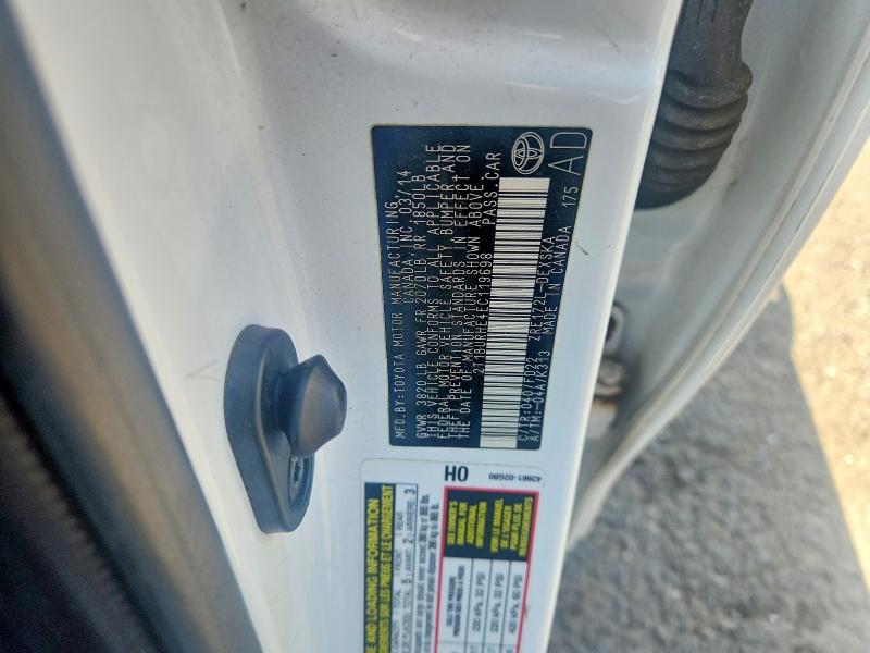 59297566 :رقم المزاد ، 2T1BURHE4EC119698 vin ، 2014 Toyota Corolla مزاد بيع