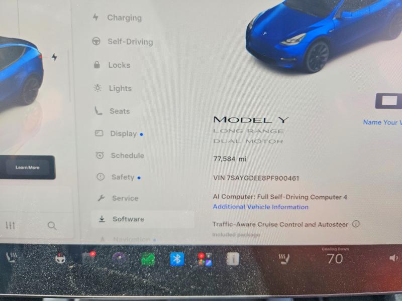 Продажа на аукционе авто 2023 Tesla Model Y, vin: 7SAYGDEE8PF900461, номер лота: 60616396