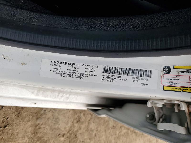 60445216 :رقم المزاد ، 1C3CCBBG7EN120144 vin ، 2014 Chrysler 200 مزاد بيع