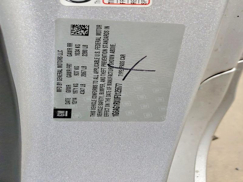 Aukcja sprzedaży 2015 Cadillac Ats, vin: 1G6AG1RX0F0125677, numer aukcji: 61505186