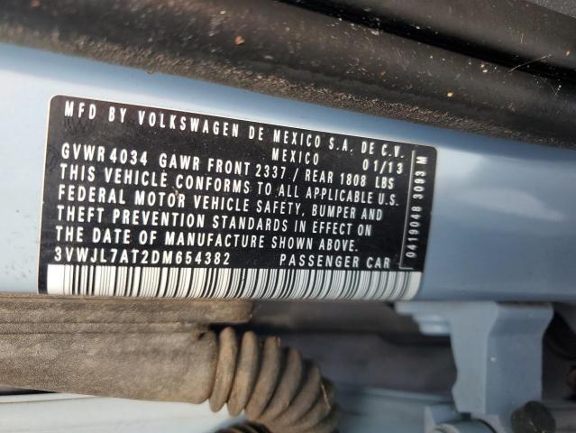 2013 Volkswagen Beetle მანქანა იყიდება აუქციონზე, vin: 3VWJL7AT2DM654382, აუქციონის ნომერი: 63191176