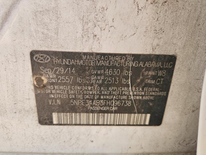 Продаж на аукціоні авто 2015 Hyundai Sonata, vin: 5NPE34AB3FH096738, номер лоту: 63508686