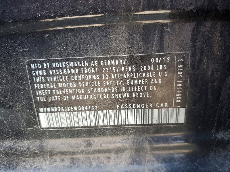 62200016 :رقم المزاد ، WVWHD7AJXEW004133 vin ، 2014 Volkswagen Gti مزاد بيع