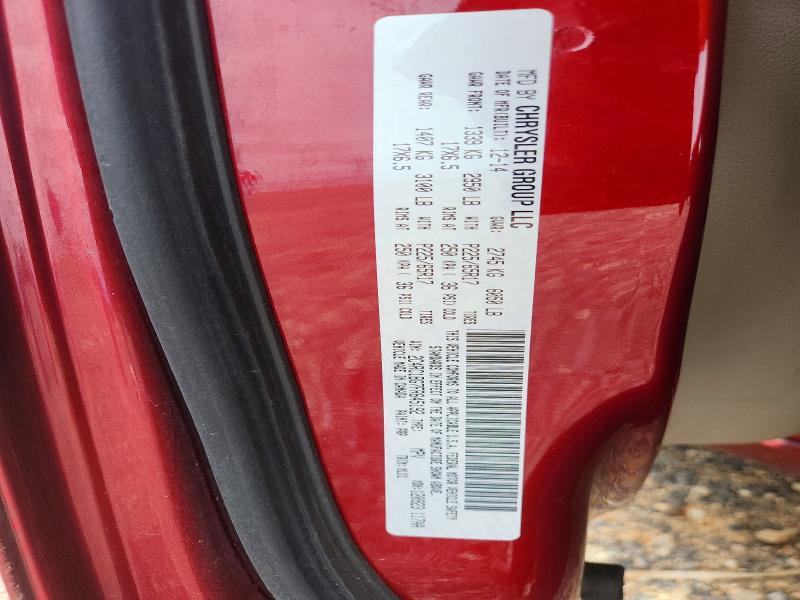 61965046 :رقم المزاد ، 2C4RC1BG7FR645192 vin ، 2015 Chrysler Town & Country مزاد بيع