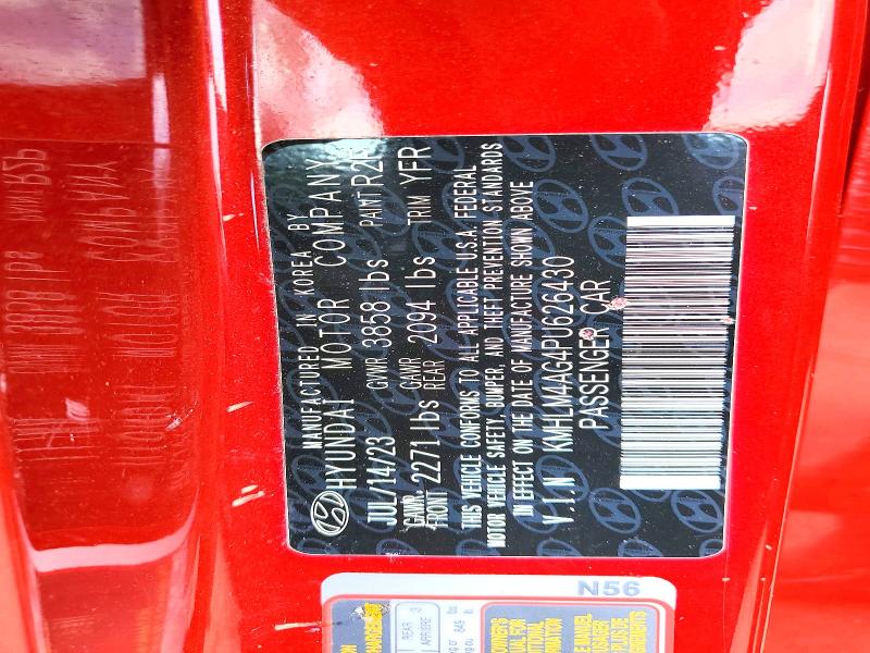 Aukcja sprzedaży 2023 Hyundai Elantra, vin: KMHLM4AG4PU626430, numer aukcji: 60854546