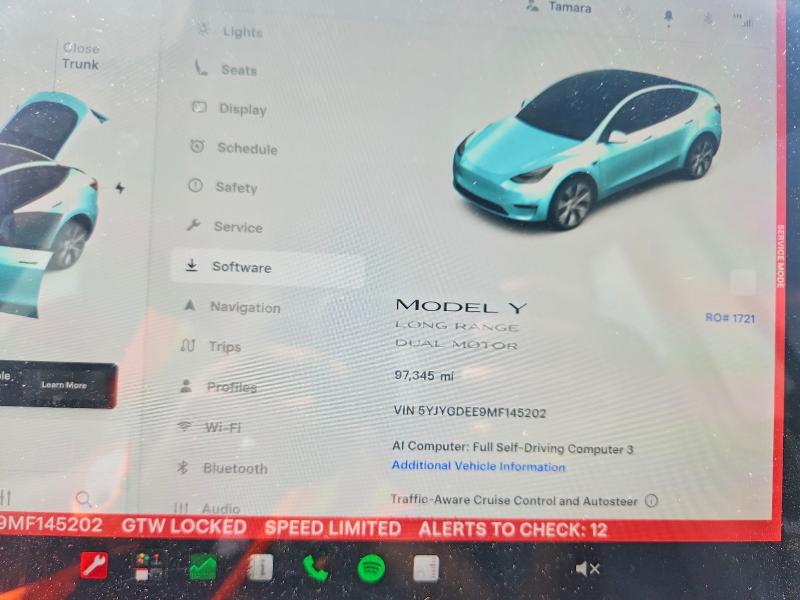 61936016 :رقم المزاد ، 5YJYGDEE9MF145202 vin ، 2021 Tesla Model Y مزاد بيع