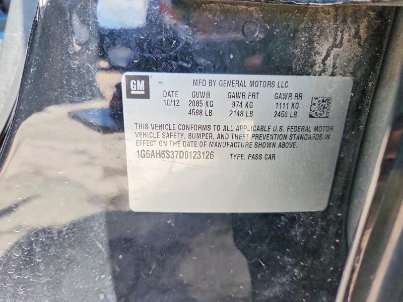 Продажа на аукционе авто 2013 Cadillac Ats, vin: 1G6AH5S37D0123126, номер лота: 60420316