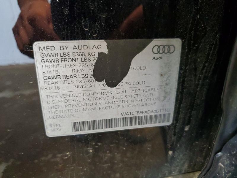 Auction sale of the 2013 Audi Q5, vin: WA1CFBFPXDA051110, lot number: 59779236