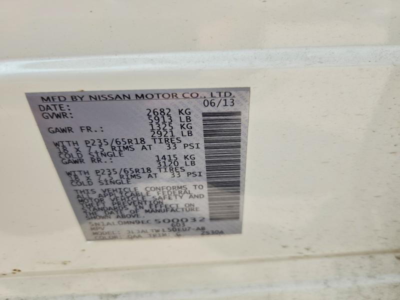 Продаж на аукціоні авто 2014 Infiniti Qx60, vin: 5N1AL0MN9EC500032, номер лоту: 59767476