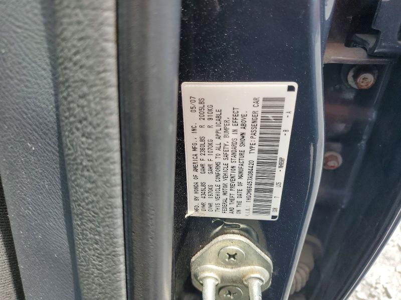 Aukcja sprzedaży 2007 Honda Accord, vin: 1HGCM66457A084420, numer aukcji: 60206236