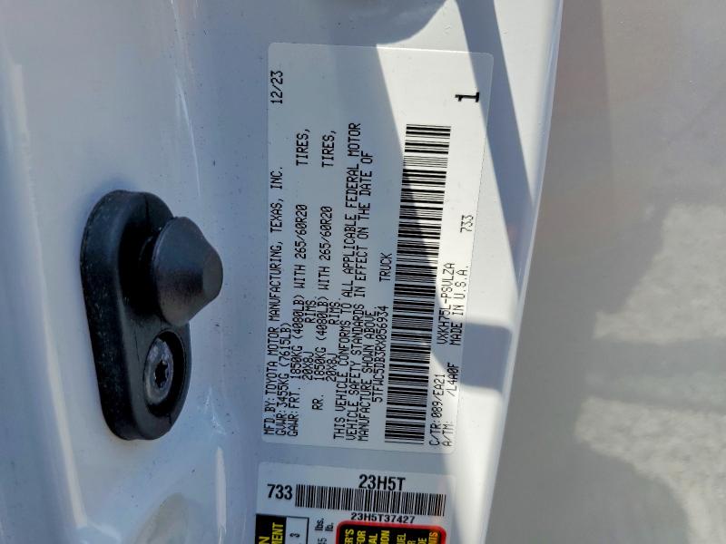 Aukcja sprzedaży 2024 Toyota Tundra, vin: 5TFWC5DB3RX056934, numer aukcji: 61168196