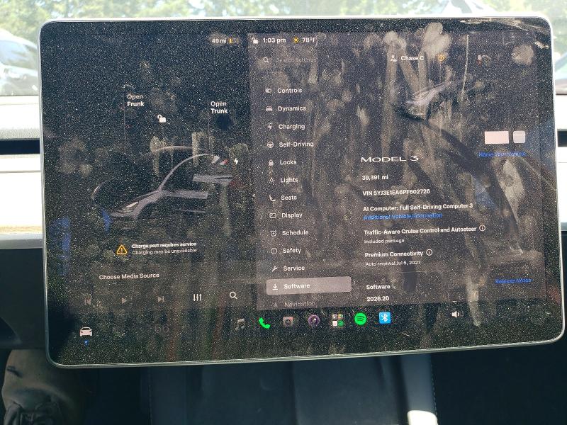 Aukcja sprzedaży 2023 Tesla Model 3, vin: 5YJ3E1EA6PF602726, numer aukcji: 63138346