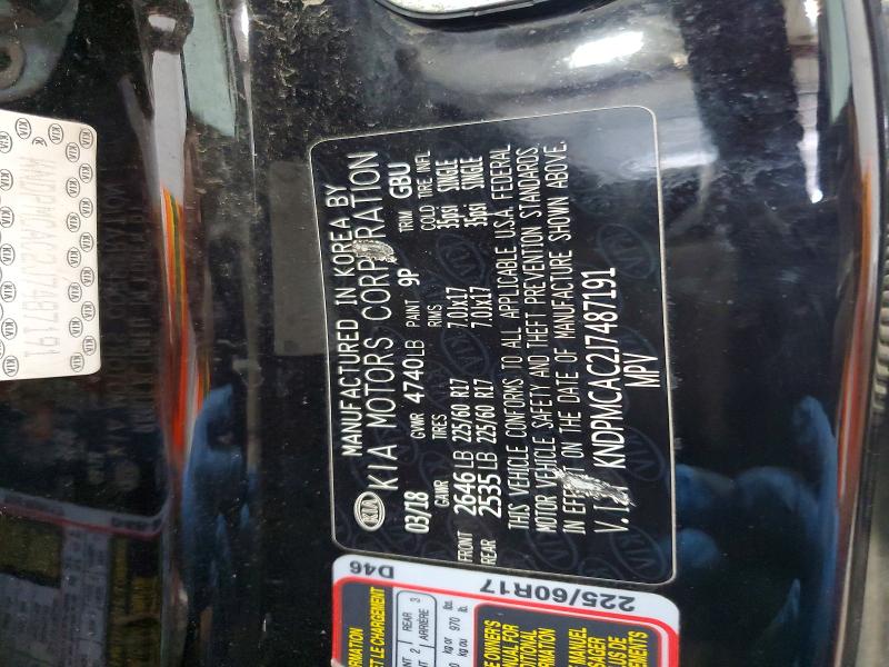 Продажа на аукционе авто 2018 Kia Sportage, vin: KNDPMCAC2J7487191, номер лота: 60722586