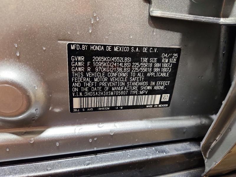 Aukcja sprzedaży 2025 Acura Adx, vin: 3HDSA2H3XSM705807, numer aukcji: 59838286