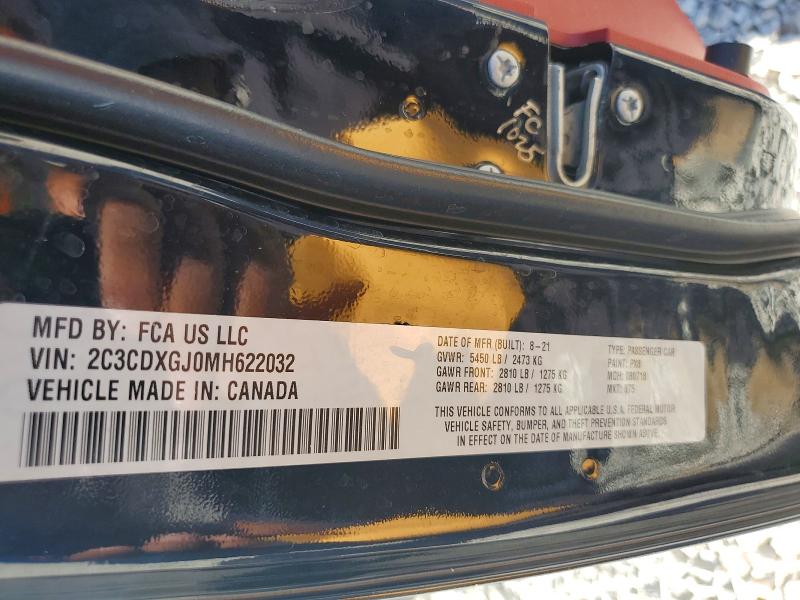 Aukcja sprzedaży 2021 Dodge Charger, vin: 2C3CDXGJ0MH622032, numer aukcji: 61769696