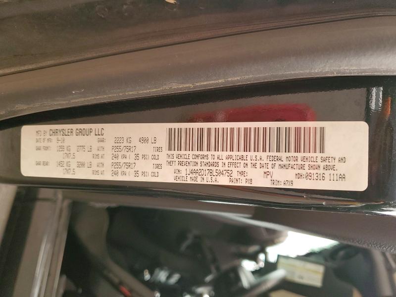61159076 :رقم المزاد ، 1J4AA2D17BL504752 vin ، 2011 Jeep Wrangler مزاد بيع