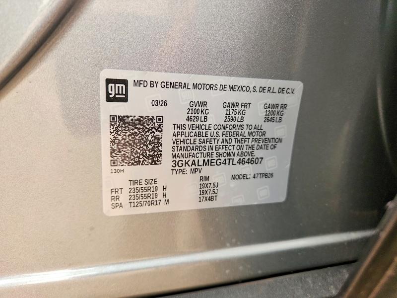 Aukcja sprzedaży 2026 Gmc Terrain, vin: 3GKALMEG4TL464607, numer aukcji: 60938926