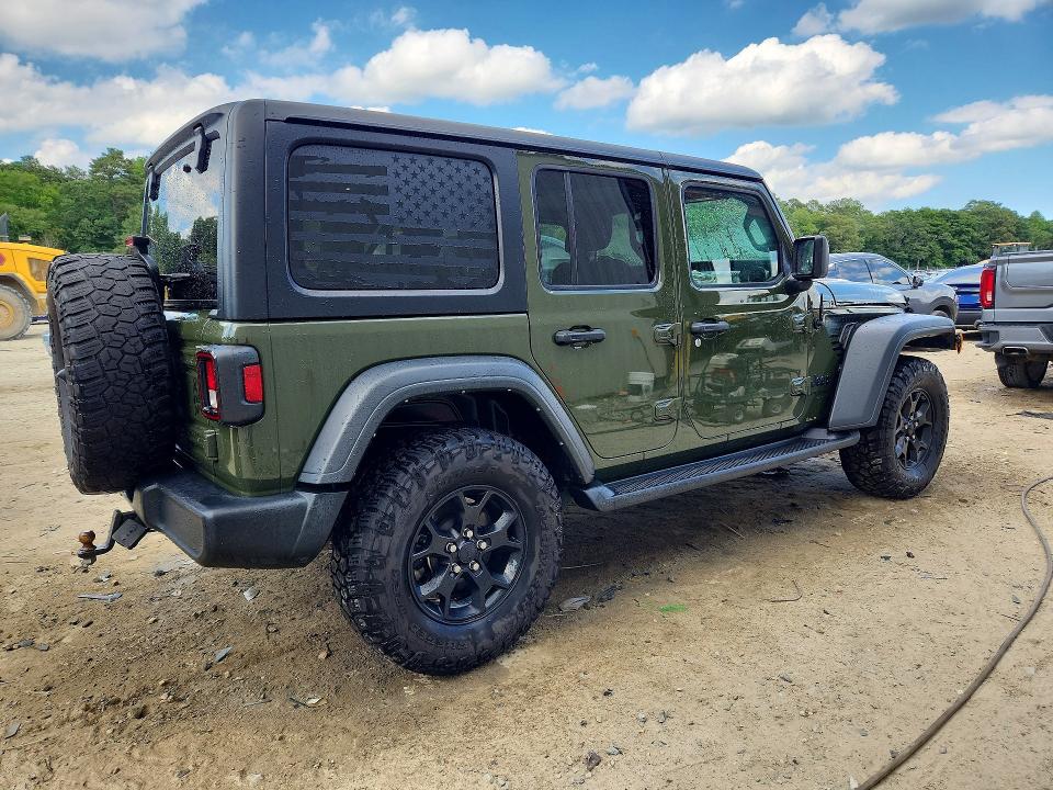 60151846 :رقم المزاد ، 1C4HJXDG0MW753255 vin ، 2021 Jeep Wrangler Unlimited مزاد بيع