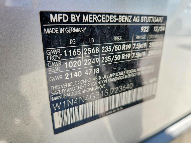 Aukcja sprzedaży 2025 Mercedes-benz Gla, vin: W1N4N4GB1SJ723640, numer aukcji: 61641076