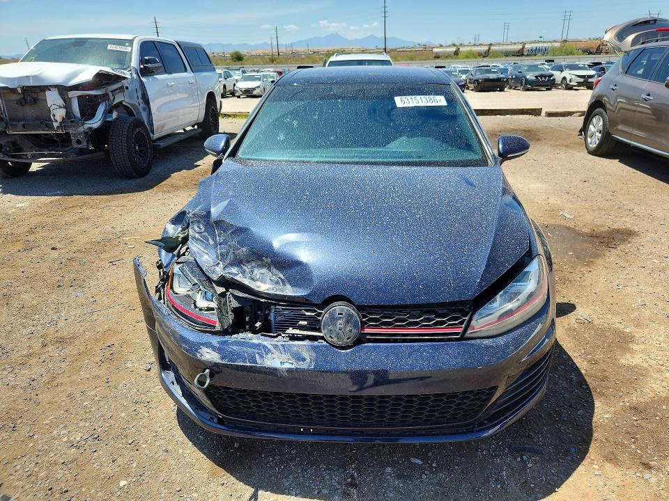 2017 Volkswagen Gti მანქანა იყიდება აუქციონზე, vin: 3VW447AU6HM063741, აუქციონის ნომერი: 63151386