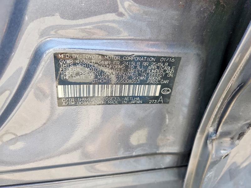 Aukcja sprzedaży 2016 Lexus Is, vin: JTHCM1D25G5008223, numer aukcji: 62693776