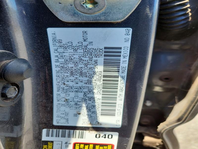 63199166 :رقم المزاد ، 3TMJU4GN2AM096570 vin ، 2010 Toyota Tacoma مزاد بيع